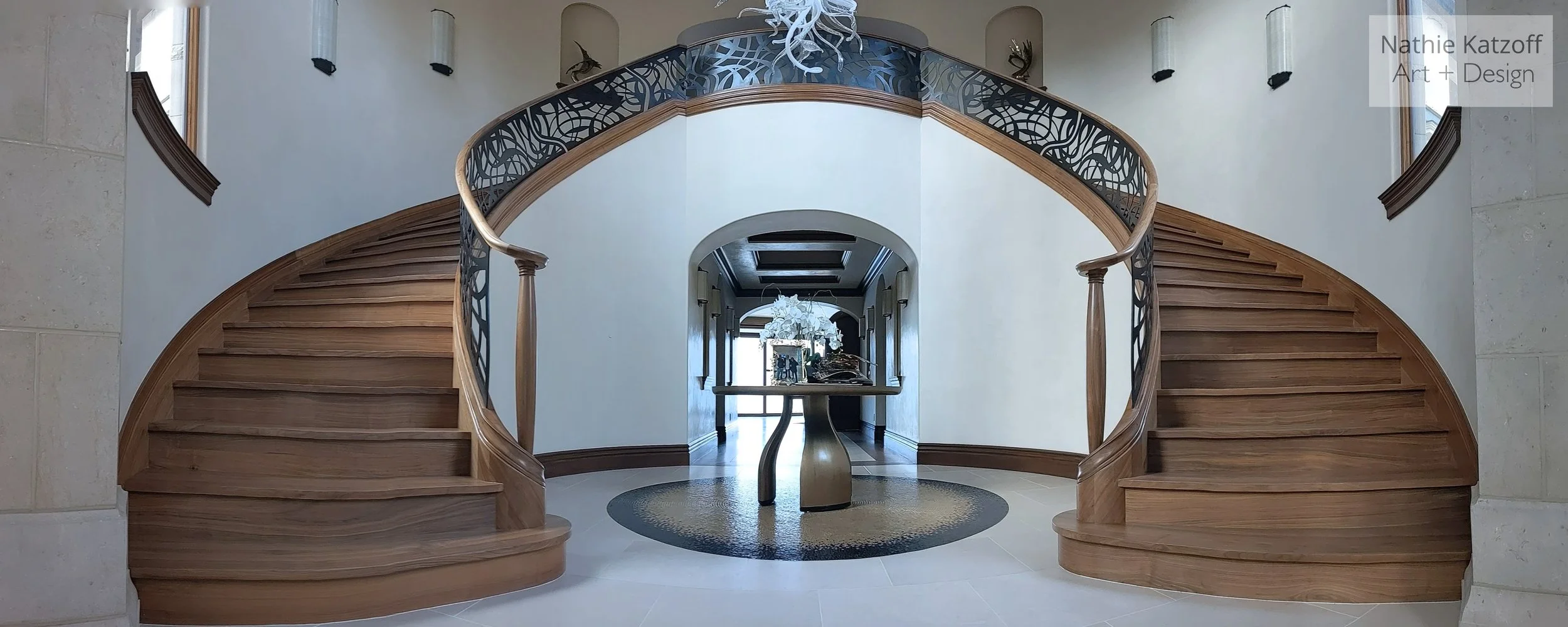 Art stair with Chihuly art