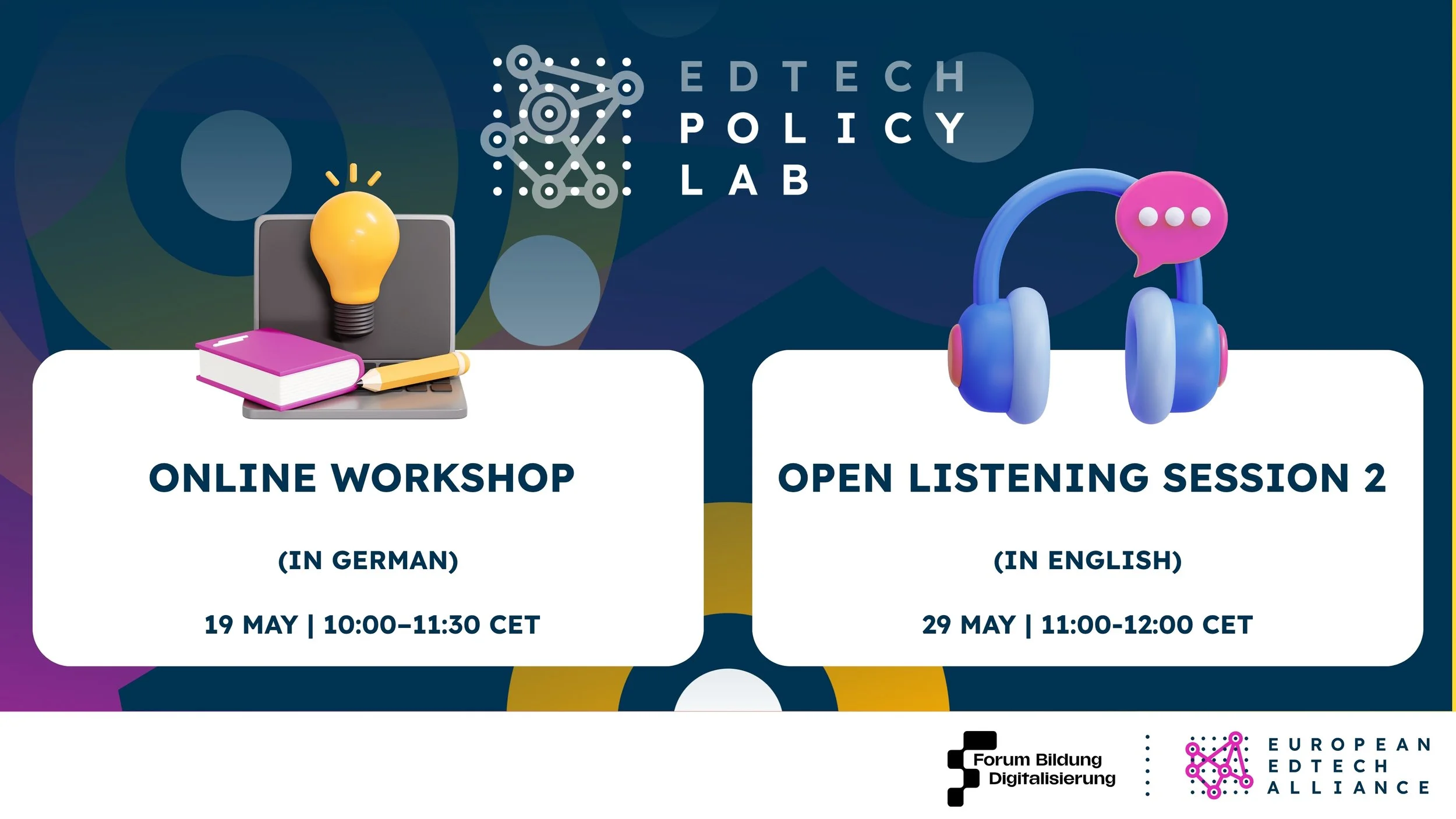 Join two upcoming EdTech Policy Lab sessions