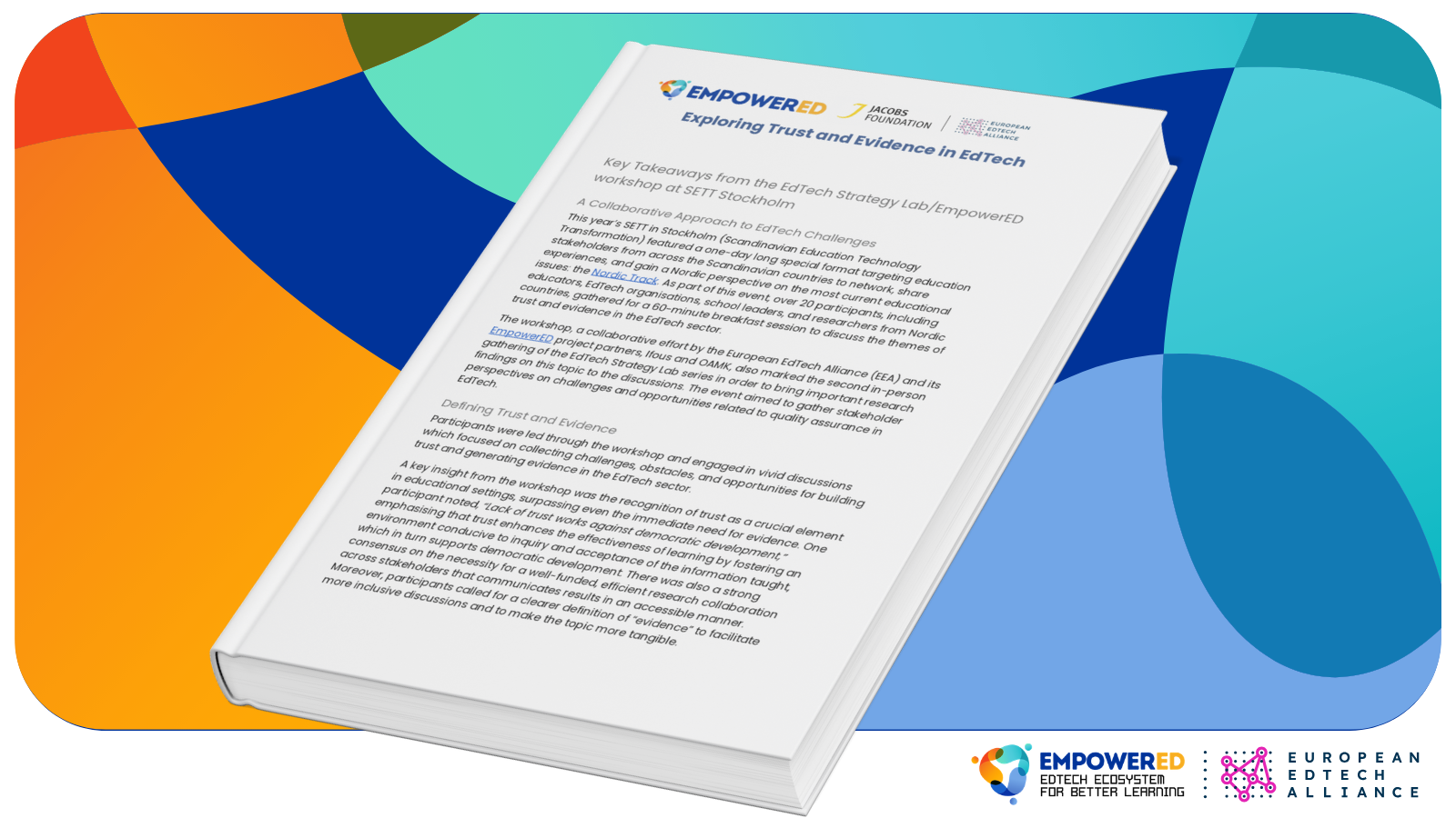 Key Takeaways from the EdTech Strategy Lab &amp; EmpowerED workshop at SETT Stockholm