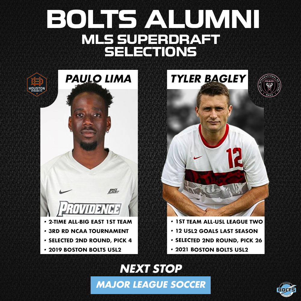 Two Bolts Alumni Selected in 2022 MLS SuperDraft — Boston Bolts