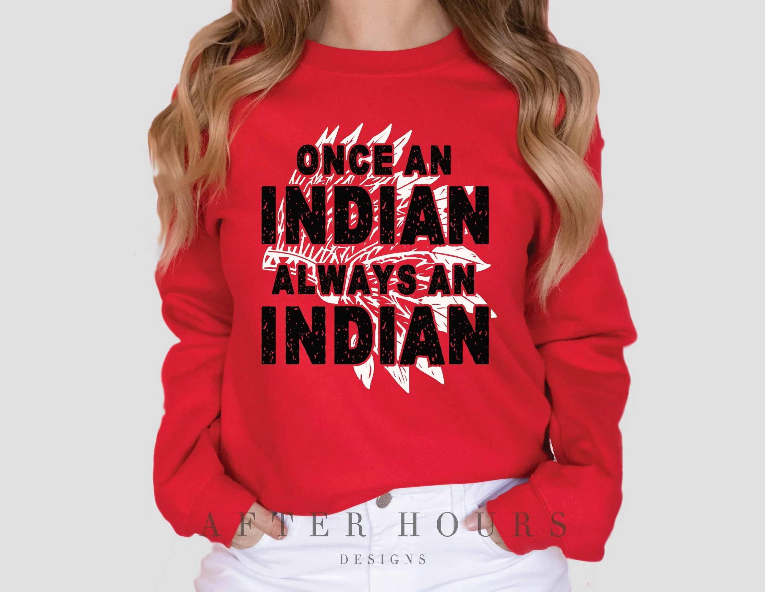 Once and Indian - Red Sweatshirt.jpg