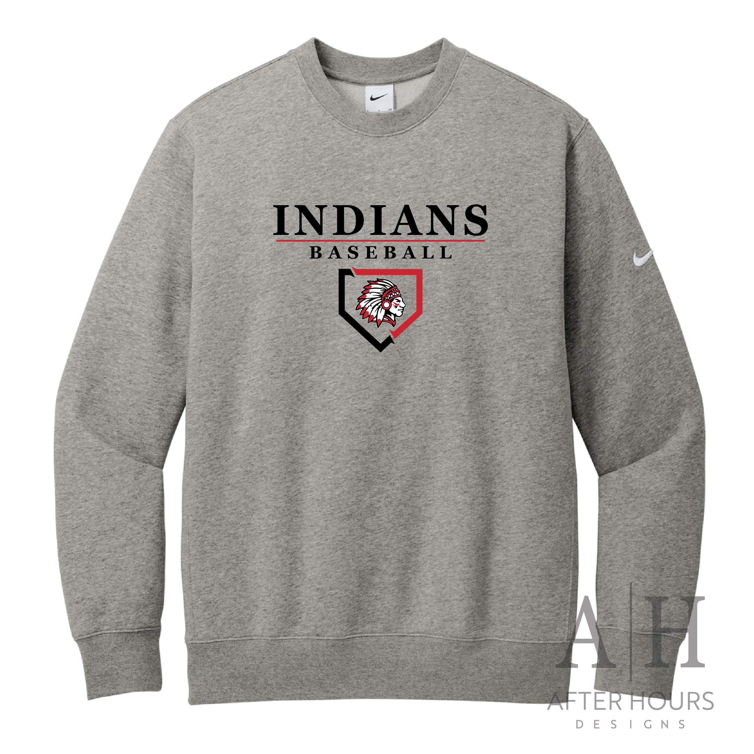 Nike Crewneck Indians Baseball with Logo GREY-01.jpg