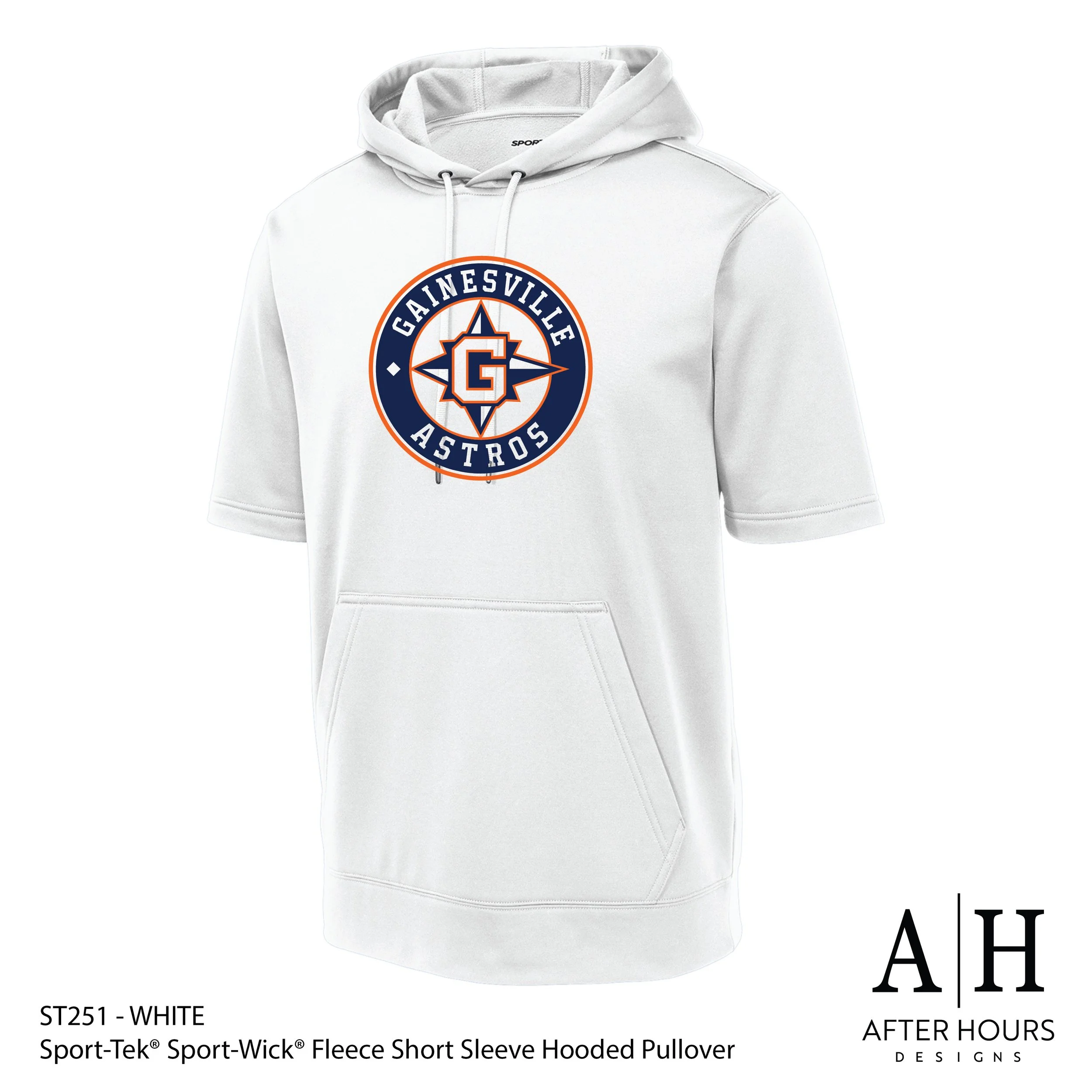 Gainesville Astros Sport-Tek® Sport-Wick Short Sleeve Hoodie