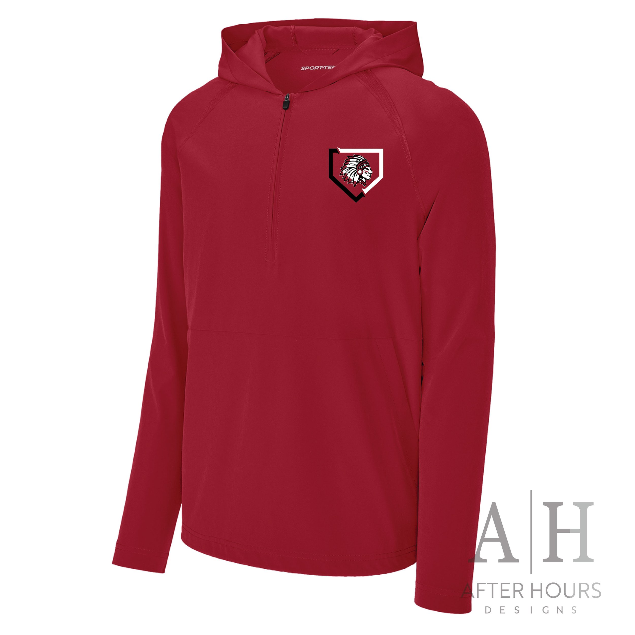 Red Hooded Cage Jacket Indians Baseball Logo-01.jpg