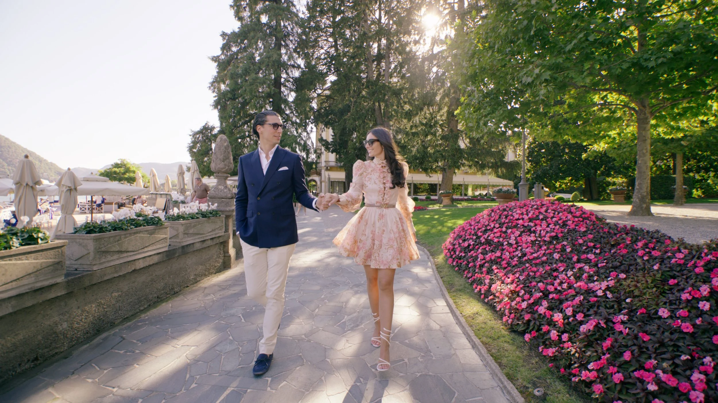 COUPLE, VILLA D’ESTE, LAKE COMO