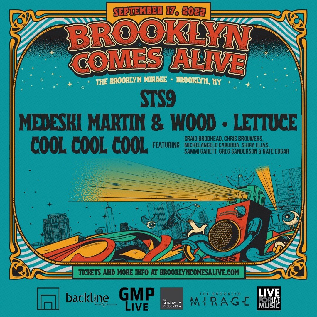 We're incredibly excited to be heading back to NYC as part of @brooklyncomesalive! See you September 17 at The Brooklyn Mirage at @avantgardnerbk, tickets are available this Friday at 12pm ET. Register for presale access at the link in bio.

#brookly