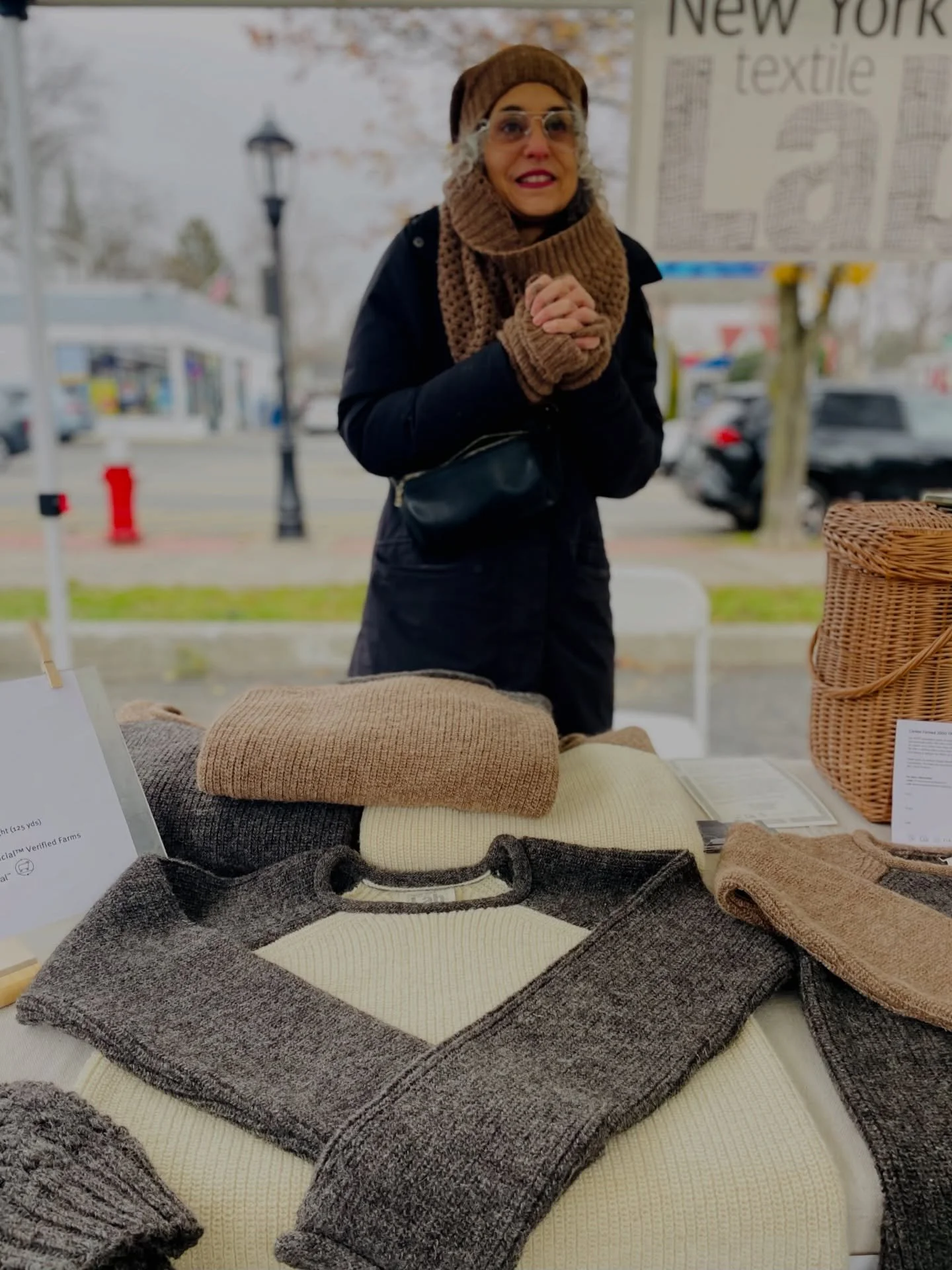 It&rsquo;s getting chilly out there&mdash; Bundle up in something beautiful. 🧶✨Fight fast fashion with @nytextilelab &mdash; warmth with a conscience.

🌹🥩🥕🥃🥖🍯🌽🧀🥬🥦🫐💍🍚🍦🍫🍩☕️

@beaconfarmersmarket is every Sunday. 10-2.

Voted BEST FARME