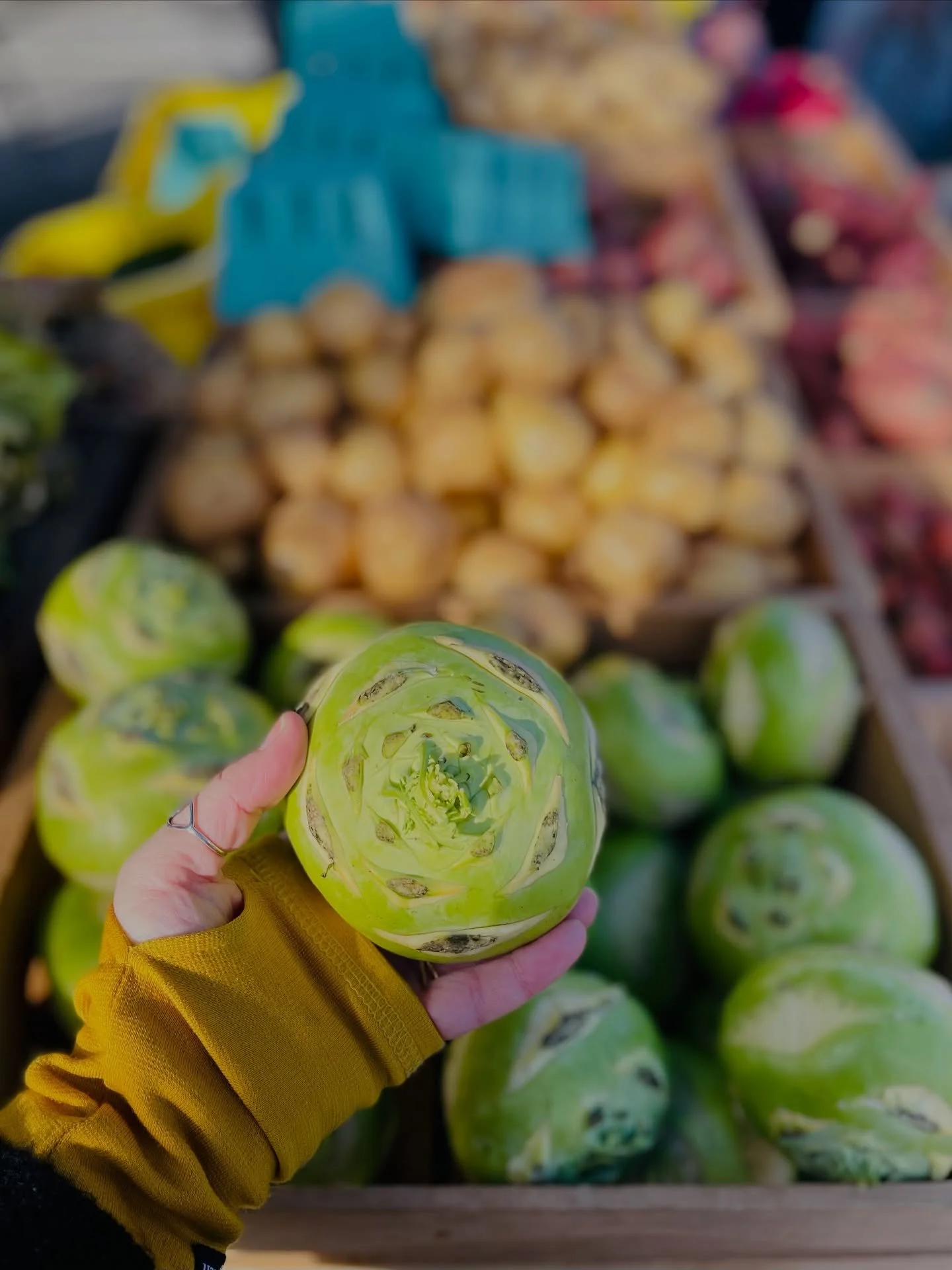 New year, no pressure. Just better bread, brighter greens, good eggs, and neighbors you enjoy bumping into. That&rsquo;s our kind of reset. See you Sunday at the market. 💚

Kohlrabi curious? Saut&eacute; with butter and onions, then finish with blac