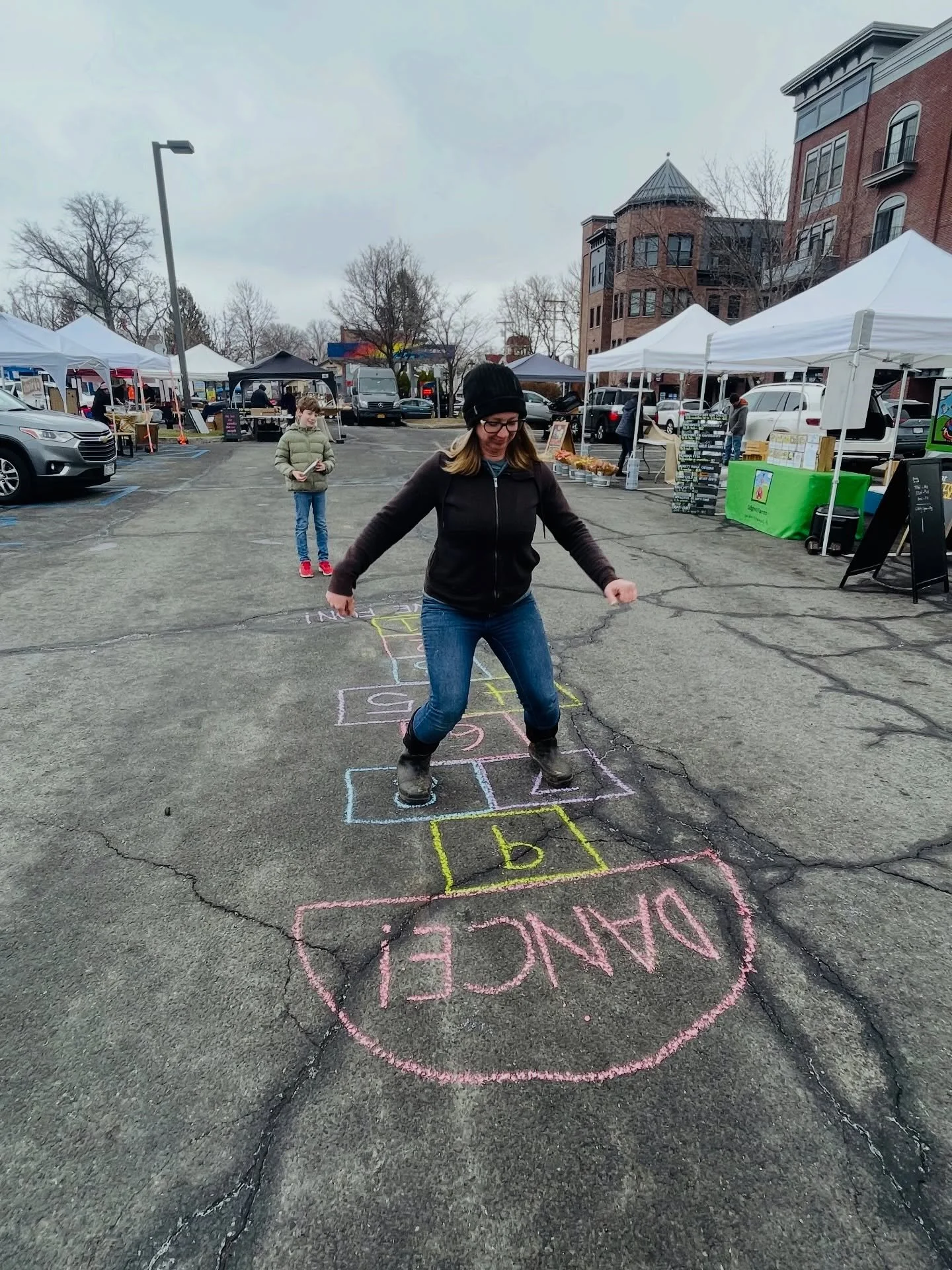 Cold days call for movement, laughter, and good cheese. 🧀🕺❤️ 

Cara from @edgwickfarm 🐐 is BACK at the market this Sunday &mdash; bringing her incredible cheeses and her signature dance moves.

Because sometimes the best way to warm up is:
🧀 a gr