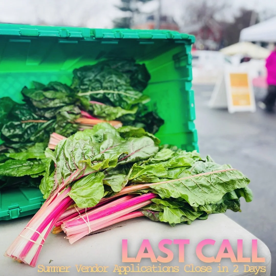 We&rsquo;re nearly there. 📆 Summer vendor applications close in 2 days, and we&rsquo;re getting ready to shape the season ahead.

If you grow it, make it, bake it, bottle it, or build it &mdash; we&rsquo;d love to review your application.

Deadline: