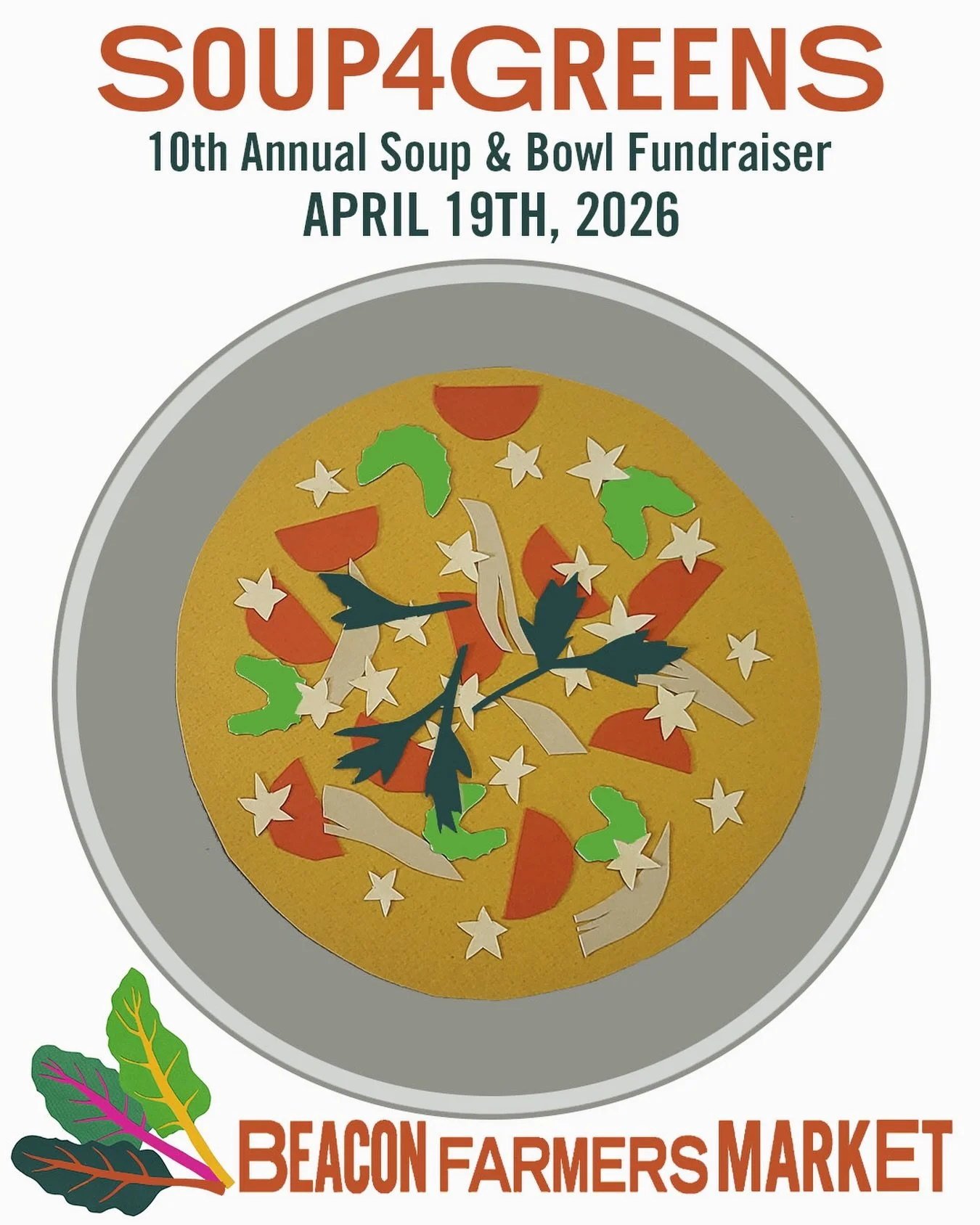 Something warm is coming.

In a world that moves fast, we still gather around soup.

Mark your calendars:
🥣 April 19, 2026
📍 @beaconfarmersmarket 
⏰ 10am &lsquo;til the soup runs out

Our 10th Annual #Soup4Greens is on the horizon. We can&rsquo;t w