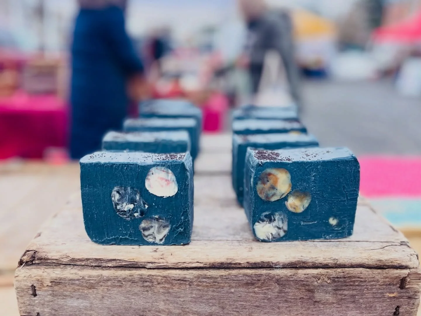 Soothing skin suds that looks like it came out of a design magazine.

Deep, inky blue bars &mdash; the kind you almost don&rsquo;t want to use.
Almost.

Handmade soap is different. No mystery ingredients. No plastic bottle. Just slow-crafted bars tha