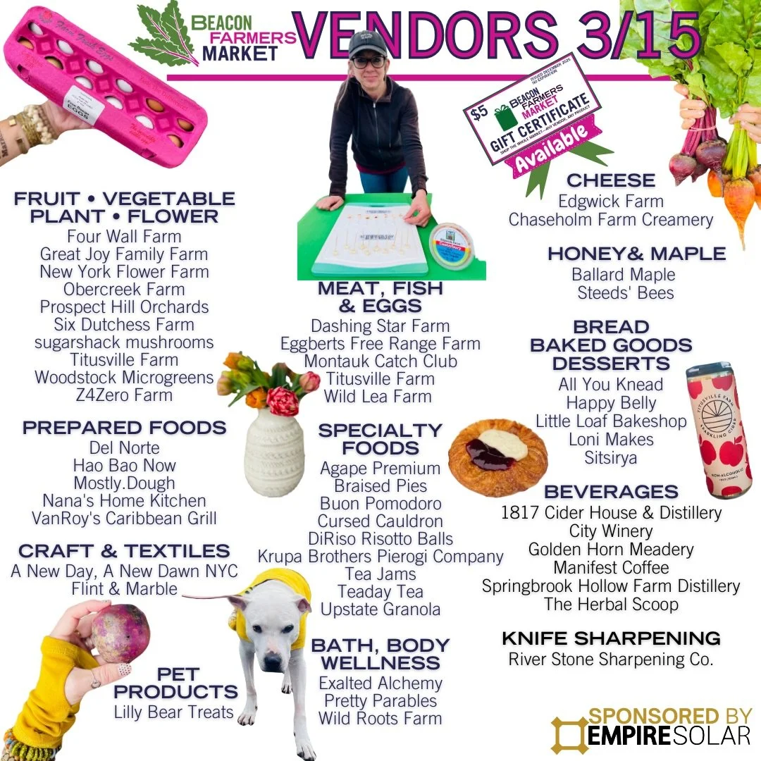 Sunday lineup just dropped. Welcome back @teajams__ 🥤✨🍓 

&bull; Shop from 50+ vendors
&bull; Fill your kitchen with local food
&bull; Run into neighbors
&bull; Stay for the 2pm dance circle

📍 223 Main Street
🕙 Sundays &bull; 10&ndash;2

Come hu