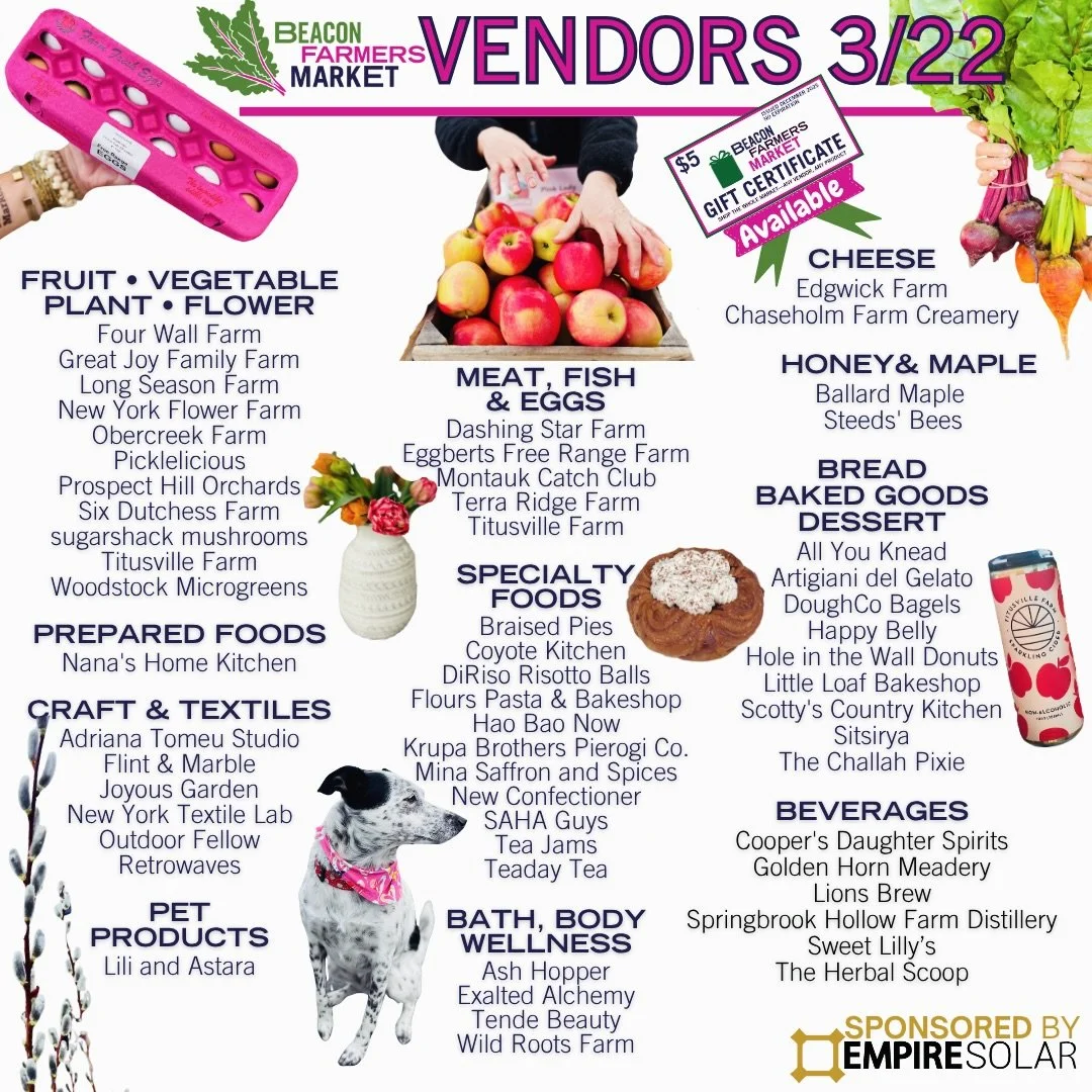 This is what a Sunday looks like.

Apples in hand.
Coffee somewhere nearby.
A loaf tucked under your arm.
Maybe flowers. Maybe cheese. Definitely something you didn&rsquo;t plan on.

These are the folks bringing it all to life this Sunday. 

Come wan