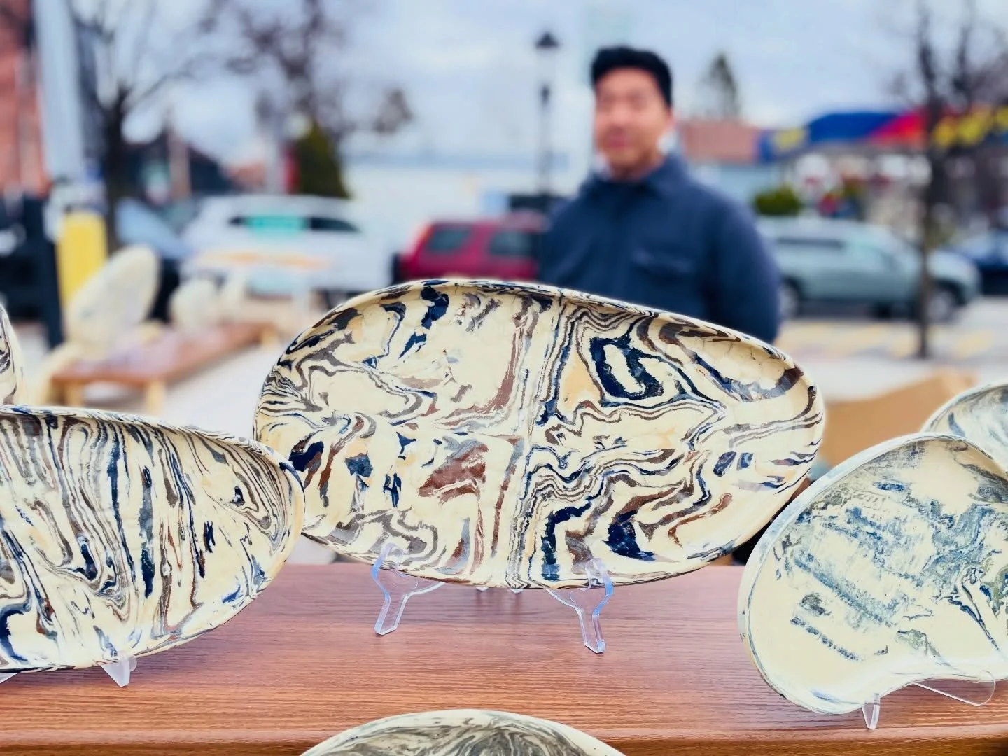 Come for the eggs, leave with something you didn&rsquo;t plan on. Come by and chat with David from @flintandmarble &mdash; you&rsquo;ll be glad you did!