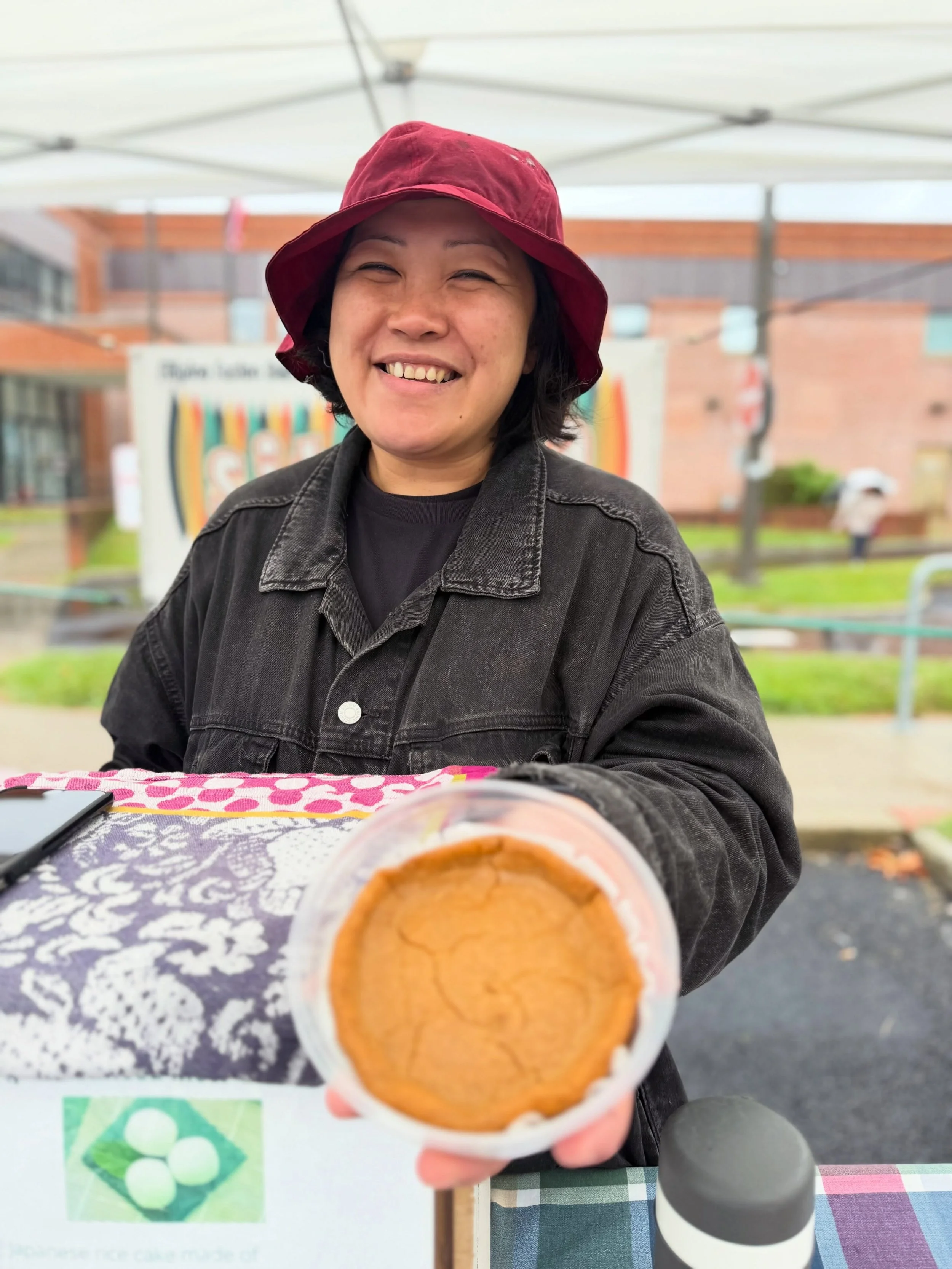 ALL SMILES OVER HERE. 

Maybe it&rsquo;s the Thai tea butter mochi.
Maybe it&rsquo;s that we&rsquo;re a hearty + hardy bunch.

‼️ And, YES! We&rsquo;re keeping an eye on Sunday&rsquo;s weather and watching the forecasts closely.

For now? Assume we&r