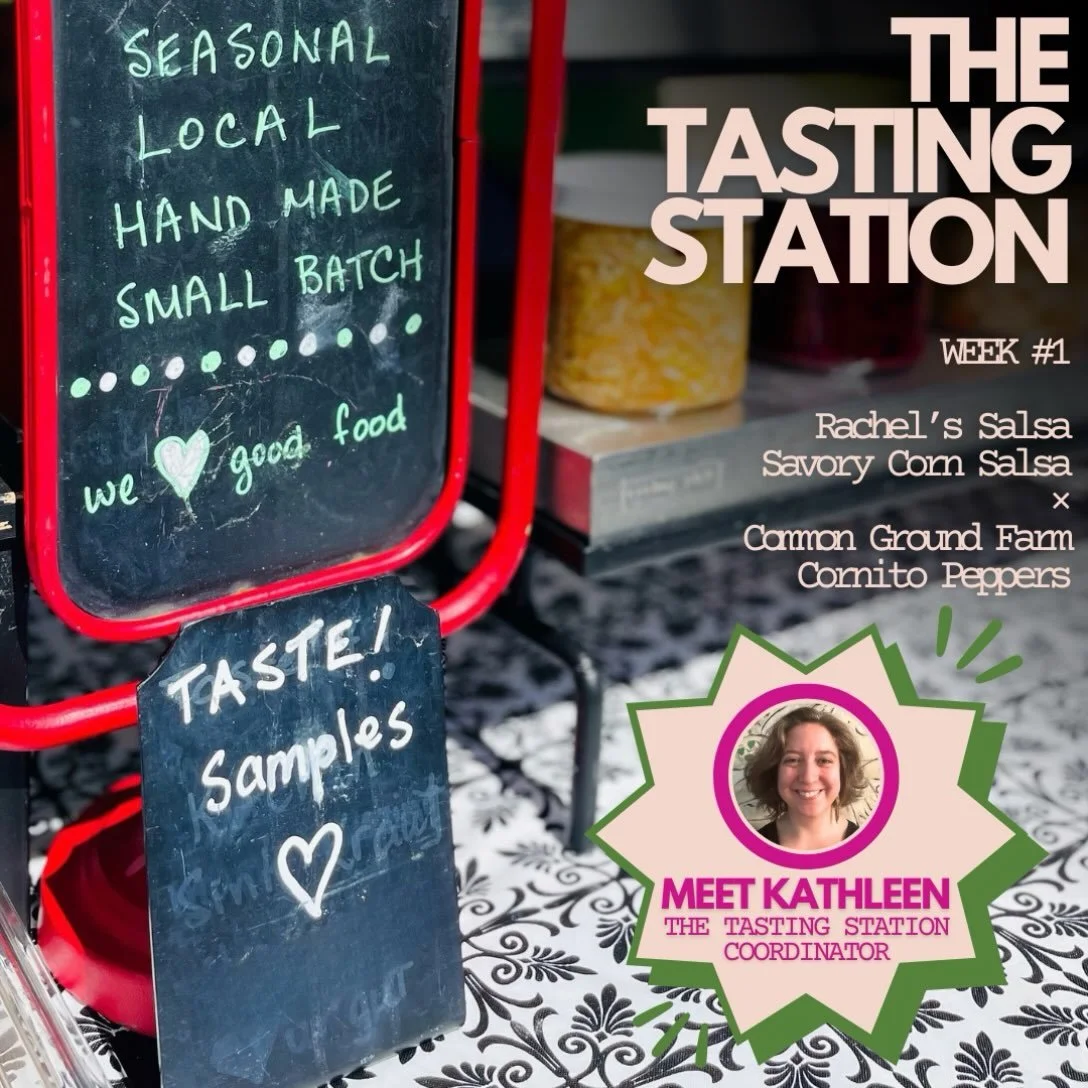 IT&rsquo;S HERE. 🌽🫑

This Sunday, we&rsquo;re launching THE TASTING STATION &mdash; a brand-new way to eat your way around the @beaconfarmersmarket 

And Week 1 is a very good place to start:
🌽 @rachelssalsa Savory Corn de Gallo &times; 
🫑 @commo