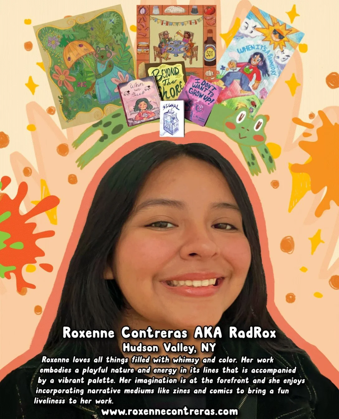 🎨🌈 A burst of color among the fall harvest!

Meet Roxenne Contreras &mdash; AKA @radrox_ &mdash; one of the artists joining us for our final PAINT @ THE MARKET of the season!

Roxenne&rsquo;s artwork is bursting with whimsy, colorful characters, an