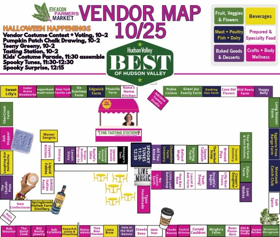 🎃 YOUR HALLOWEEN MARKET MAP IS HERE! 👻

The forecast is looking good, the vendor lineup is packed, and we&rsquo;ve got a whole lot of Halloween fun brewing at BFM tomorrow!

Here&rsquo;s what&rsquo;s happening:

🎃 10&ndash;2 | Vendor Costume Conte