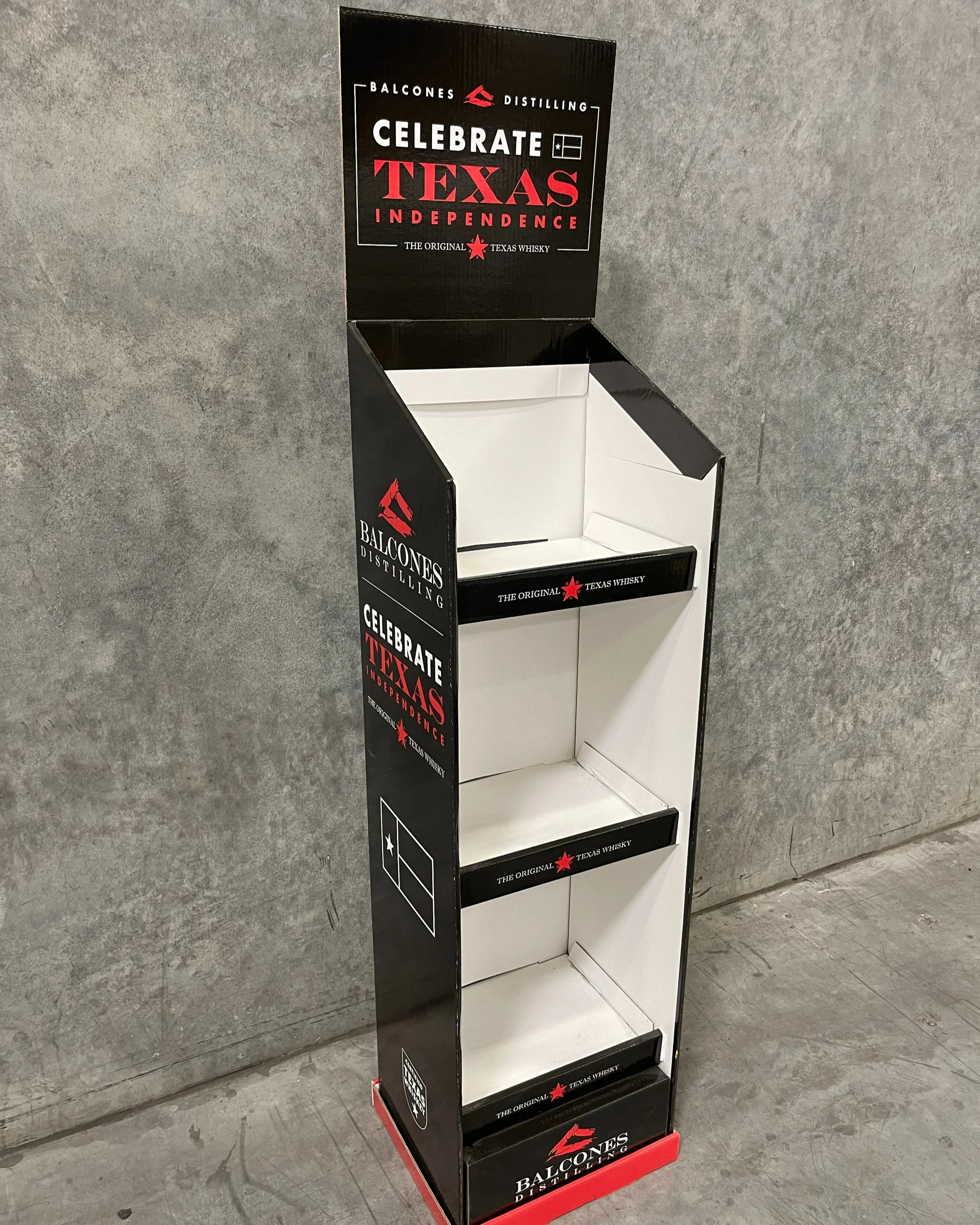Three-Shelf Display
