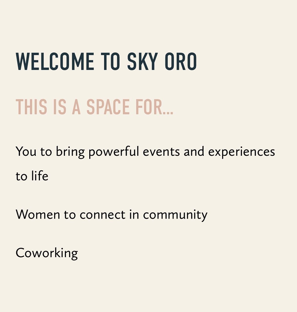Sky Oro is Montana&rsquo;s premiere community, events and coworking space designed for womxn by womxn!

We have a variety of easy ways for you to get involved:

🗓️ join us for an event
👩&zwj;💻 work with us for a day, a week, a month or longer!
🙋&
