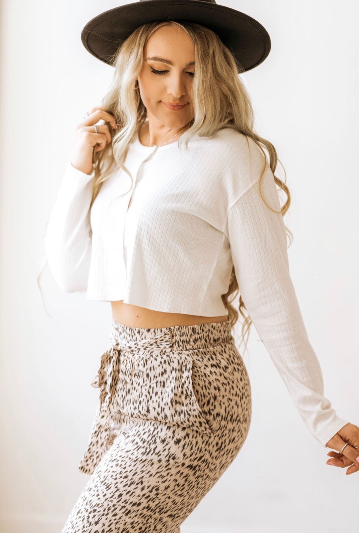 High Waisted Cheetah Pants