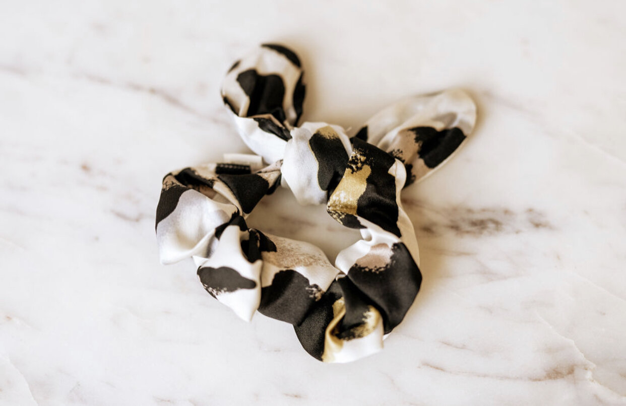 Silky Bow Scrunchy