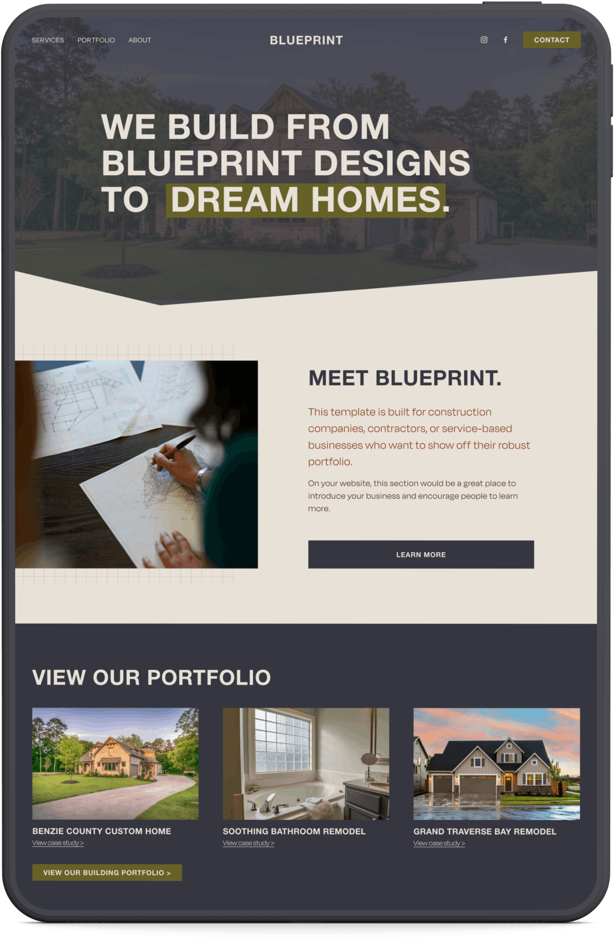 Squarespace Construction Company Template, Squarespace Construction Website, Best Squarespace Template For Contractors, Construction Company Squarespace Template, Construction Website Template Squarespace