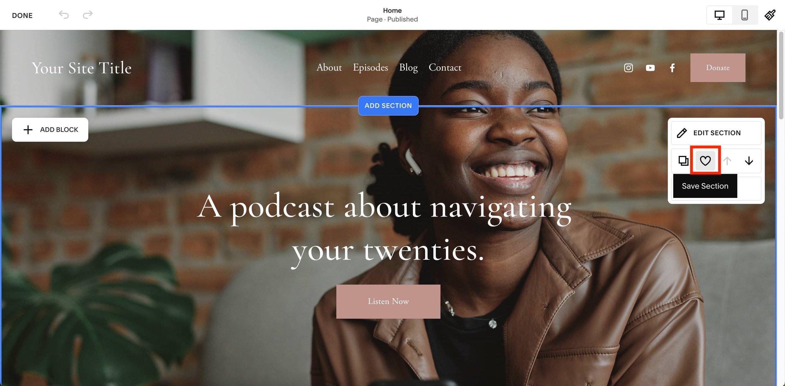 Squarespace How to Copy a Section to Another Page — New Feature