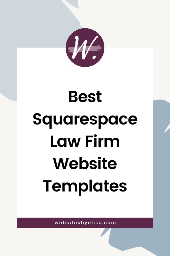 Best Squarespace Law Firm Website Templates 2024 Websites by Elise