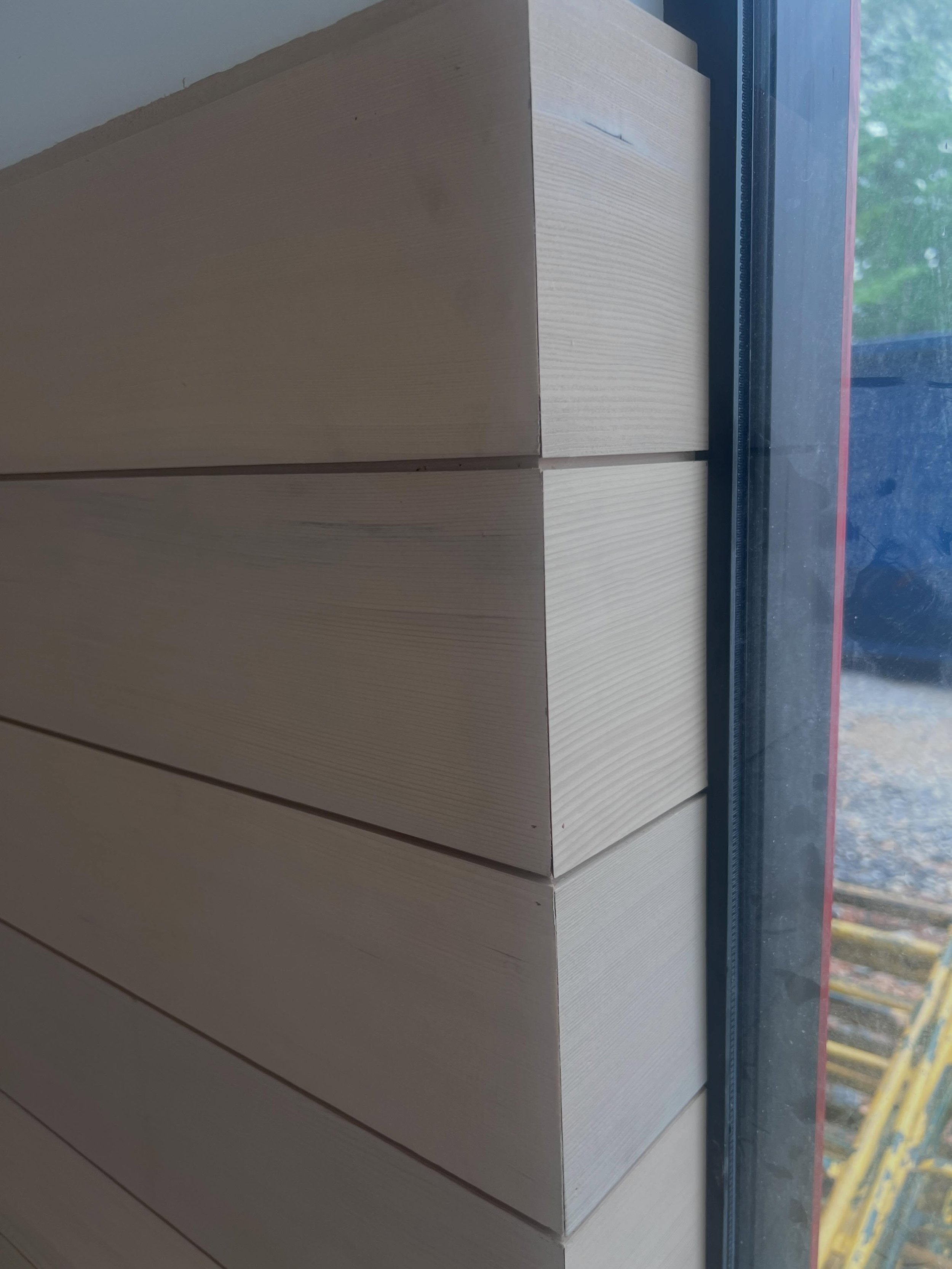 Hemlock nickel gap with mitered edges. 

One of those details that feels quiet at first- until you realize how much precision it takes to make it look this seamless. 

#architechture #residentialdesign #architecturaldetails #craftsmanship