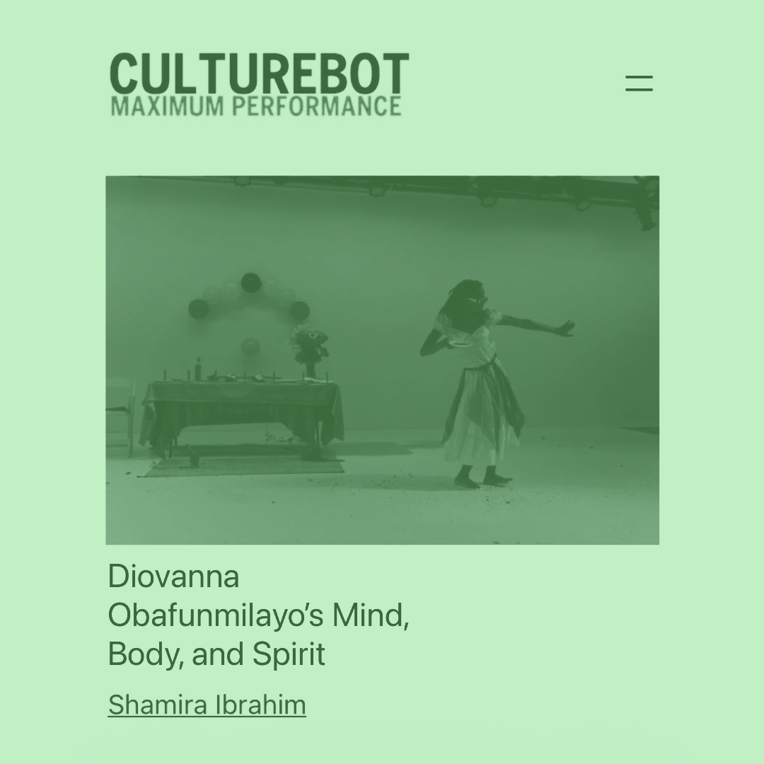 Diovanna Obafunmilayo’s Mind, Body, and Spirit-CULTUREBOT 