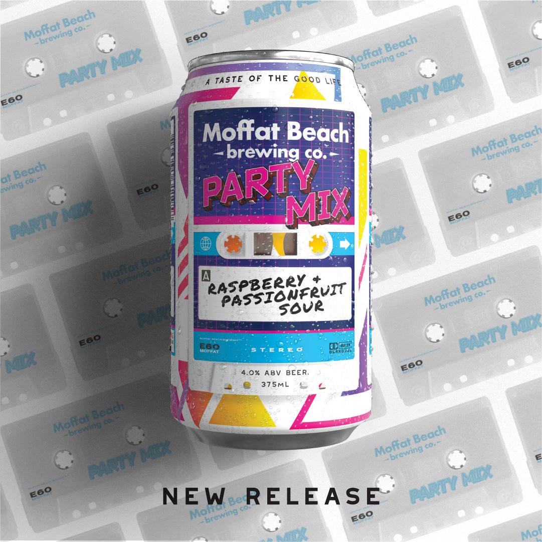 Moffat Beach Brewing Co. Partymix Raspberry & Passionfruit Sour