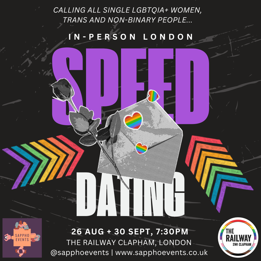 In-person Speed Dating for LGBTQIA+ Women, Trans and NB people in London