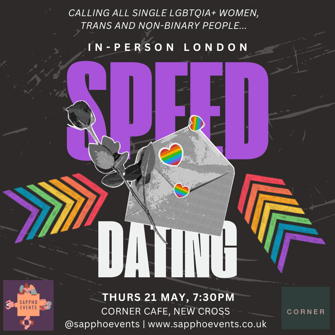 In-person Speed Dating for LGBTQIA+ Women, Trans and NB people in London