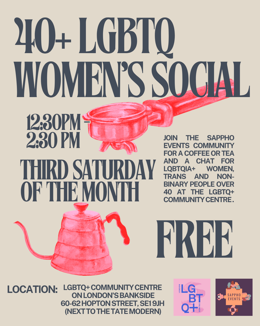 40+ LGBTQ Women’s Social (In Person, London)
