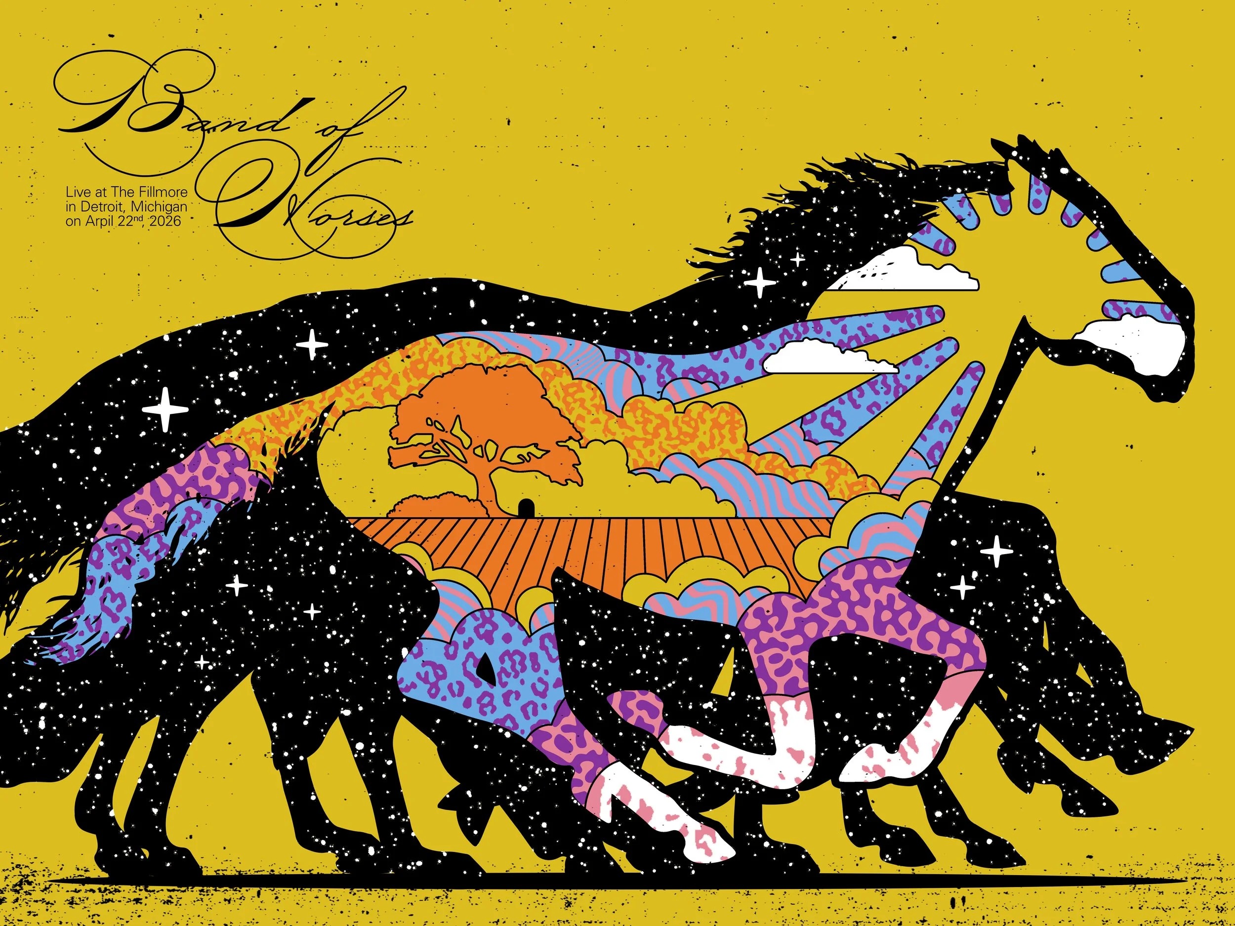 Band of Horses Gig Poster