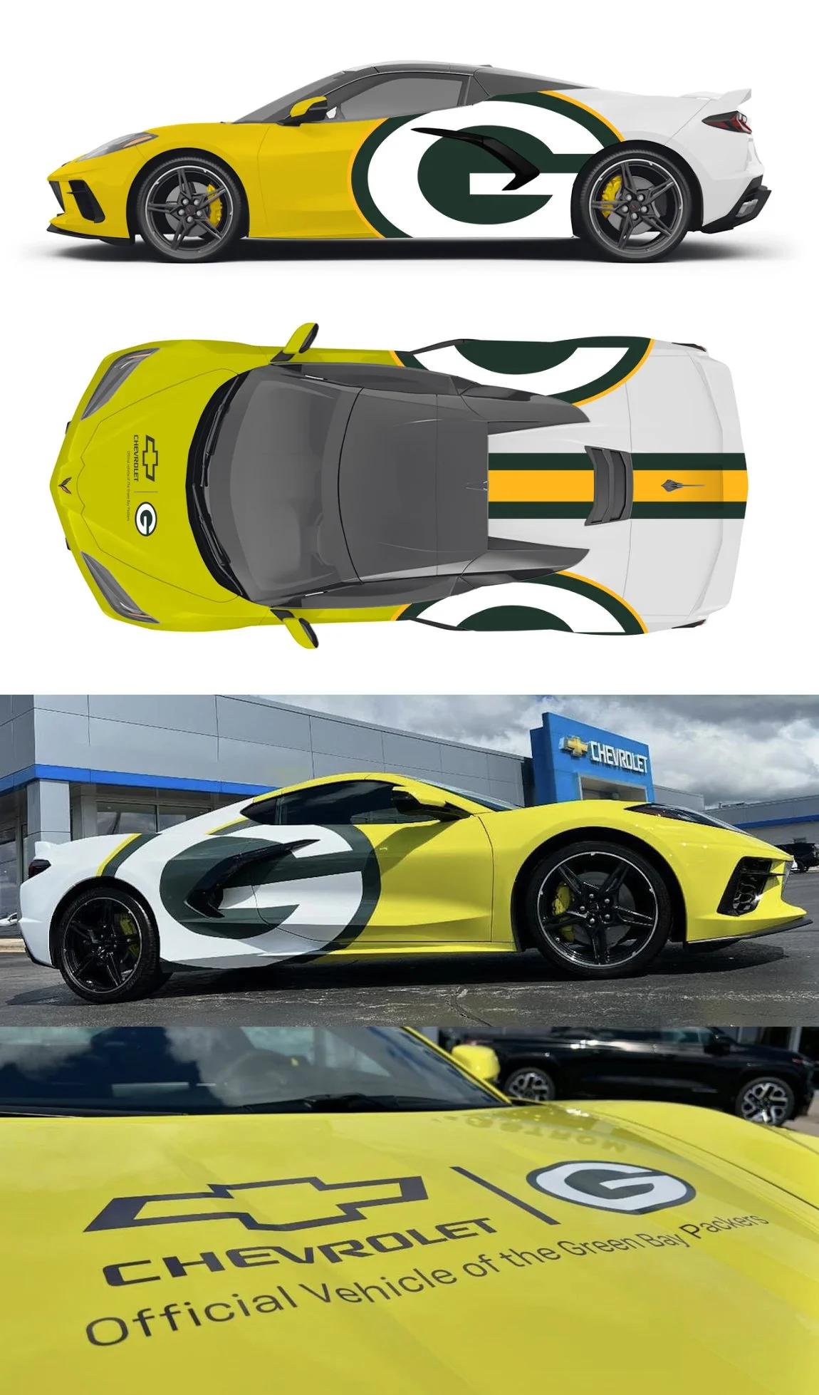 2024 Green Bay Packer Corvette Livery