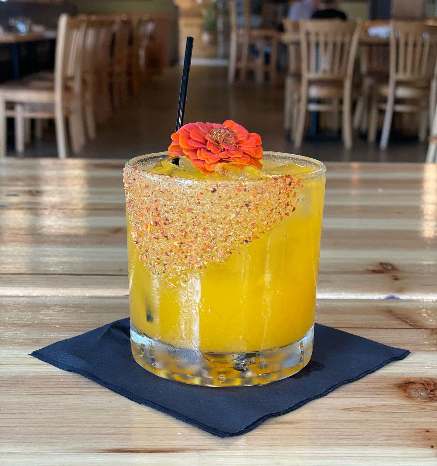 It&rsquo;s a BIG weekend in town, and we have a super delicious cocktail to show off available at both locations: eternal sunshine&hellip;$9
orange bell pepper &amp; pink peppercorn shrub, tequila, lime, tajin sugar