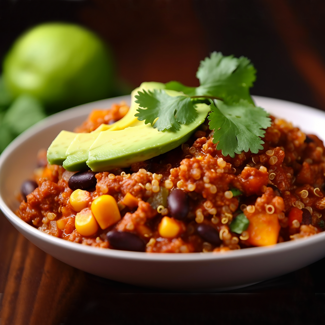 Chili de haricots rouges et tofu