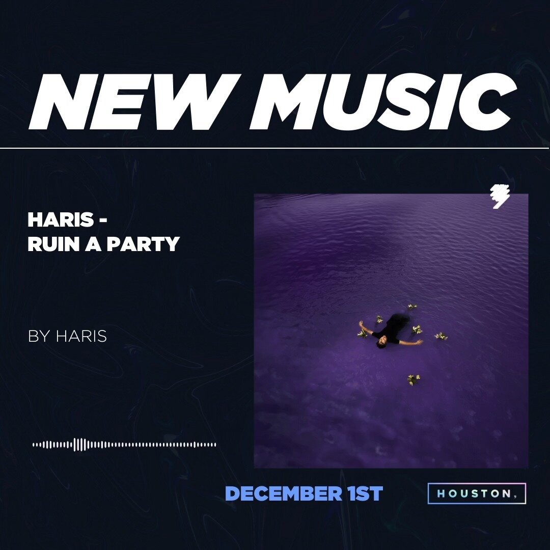 Happy Releaseday!
@harissongs dropped his new song 'Ruin A Party' today, enjoy!

#houstoncomma #musicpublishing #musicproduction #songwriting #newmusicfriday