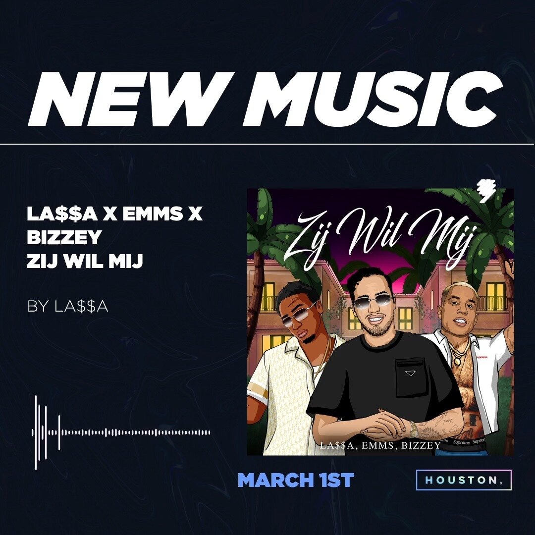 Happy Releaseday! Afgelopen vrijdag bracht @lassaonthetrack zijn nieuwe track &ldquo;Zij Wil Mij&rdquo; uit samen met @emms_bl &amp; @bizzey 

#houstoncomma #musicpublishing #musicproduction #musicproducer #dutchproducer #newmusicfriday