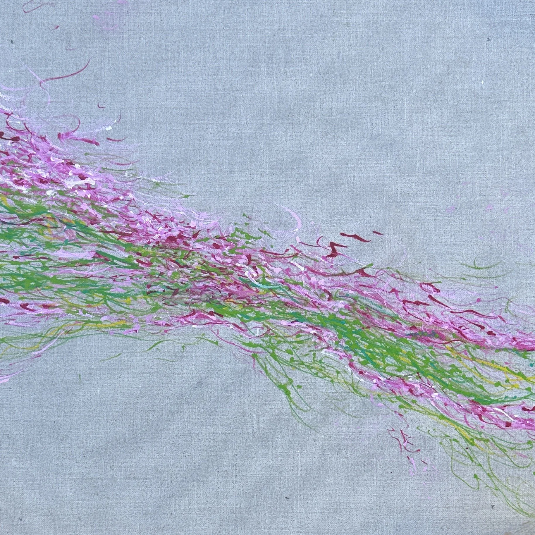 <b>Climbing Rose</b>#Oil on linen | 30x30cm I 2025