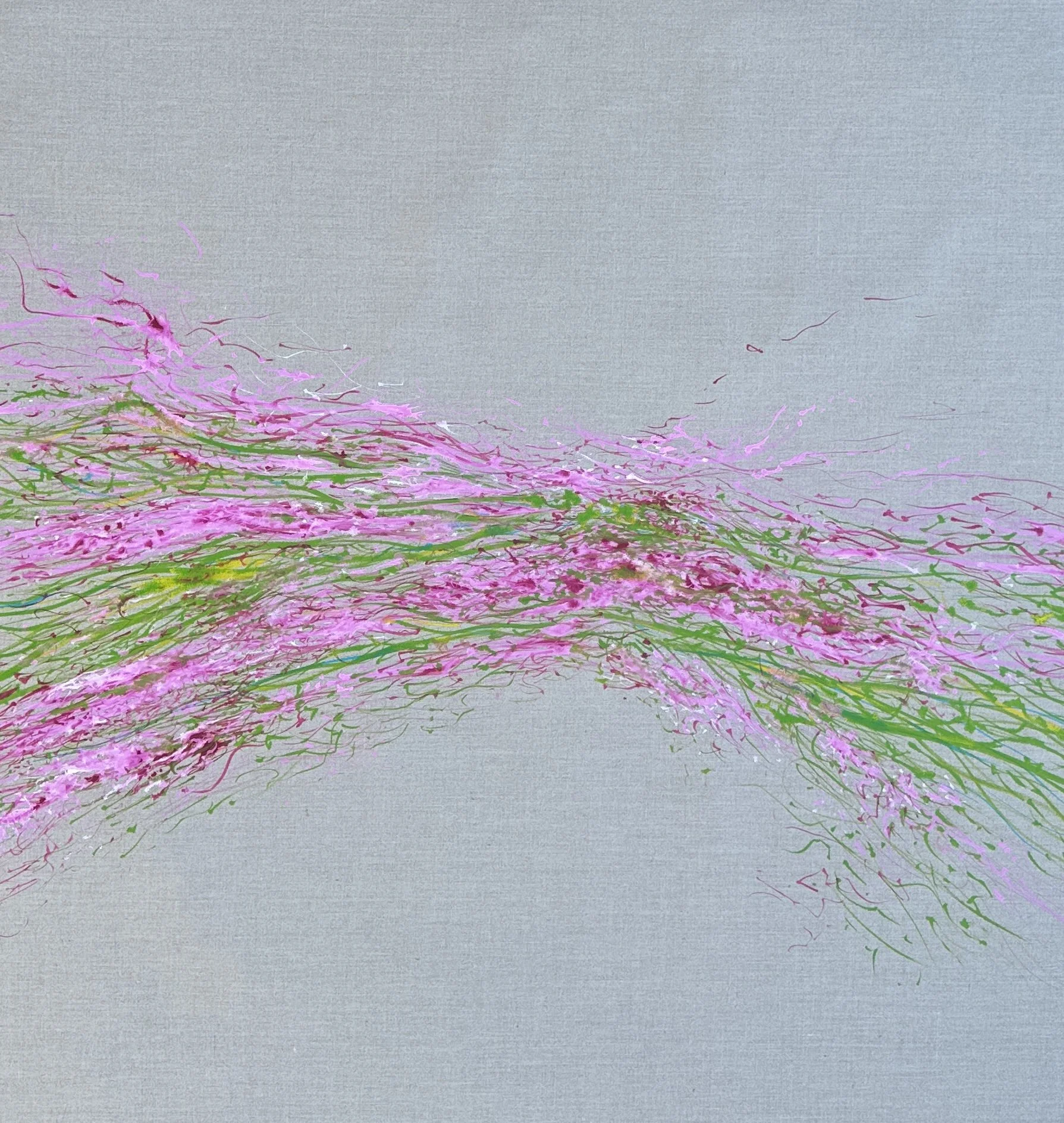 <b>Climbing Rose</b>#Oil on linen | 90x90cm I 2025