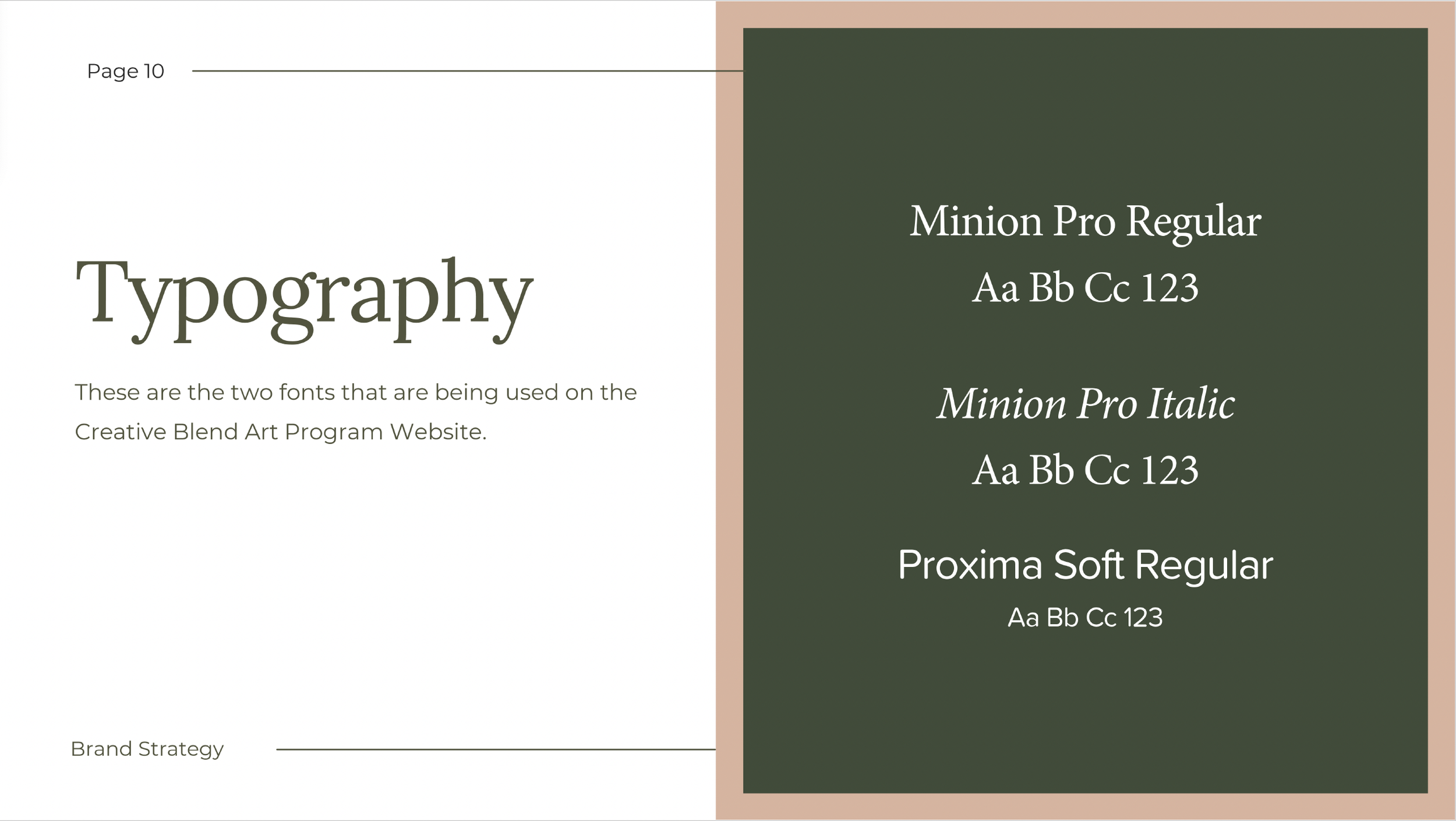 Sample Page from Brand Guidelines