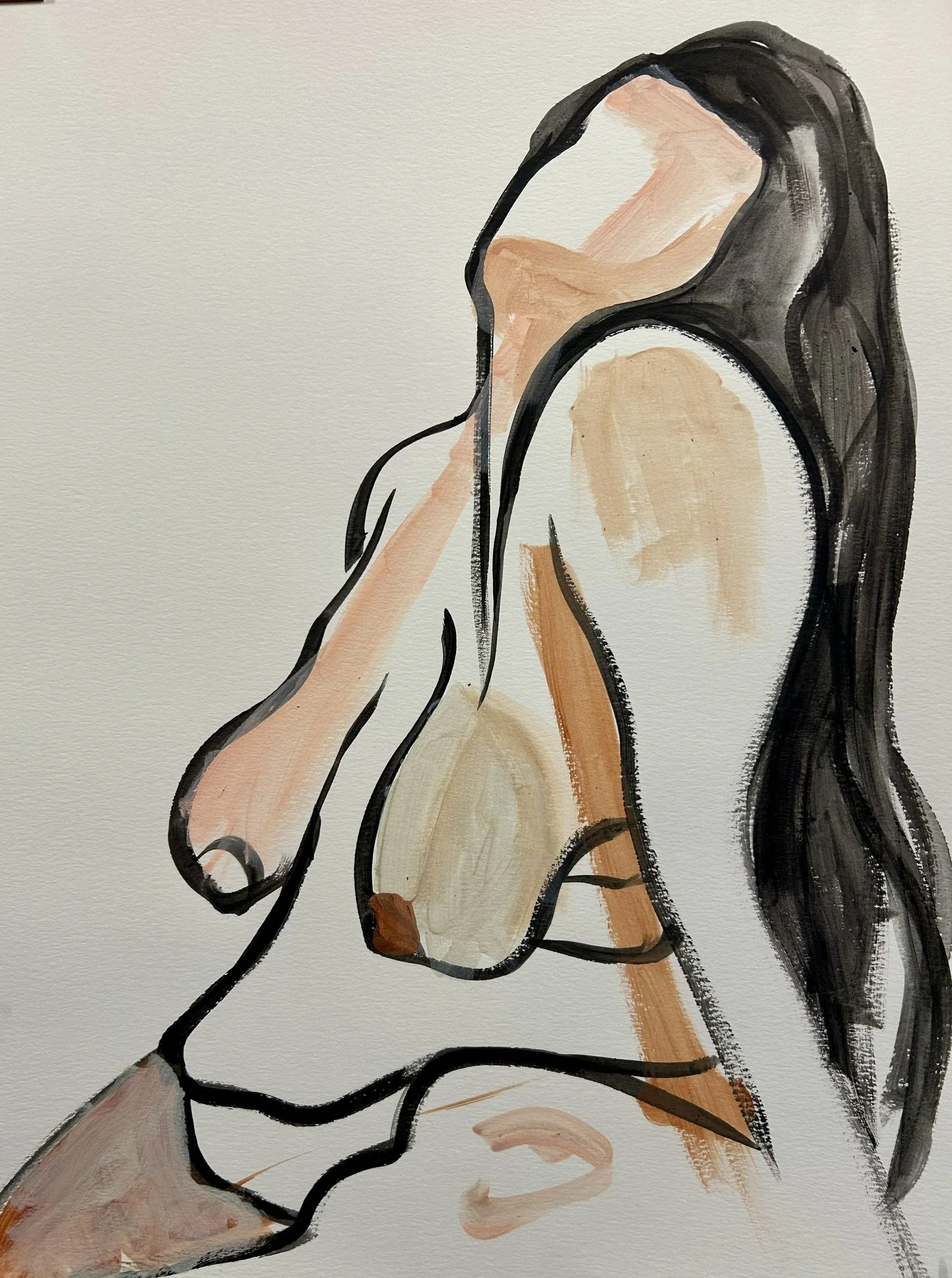 Fat Girl leaning into her left hip
