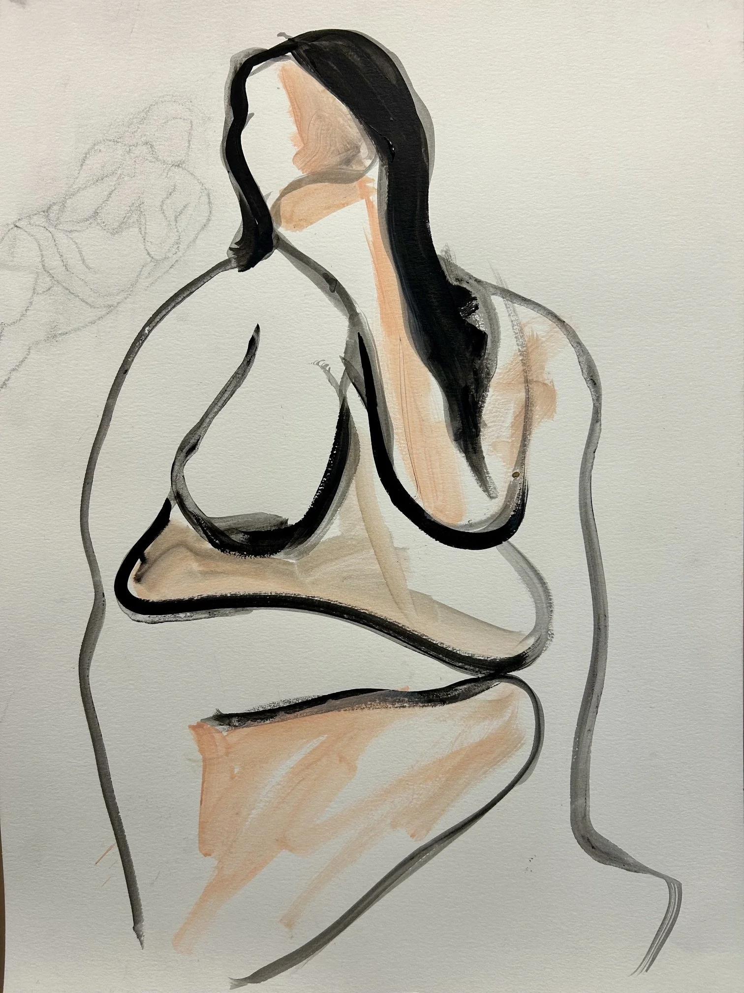 Fat Girl with a little sketch