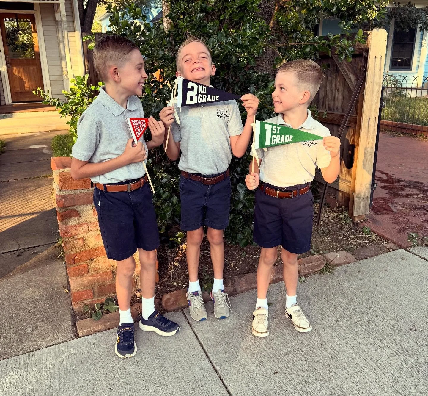 Another school year begins! 🍎📚✏️

Somehow, we have a 4th, 2nd, and 1st grader&mdash;time, slow down! We are praying that they will know in a deeper way that God is with them wherever they go, and that his goodness, truth, and beauty hold all things