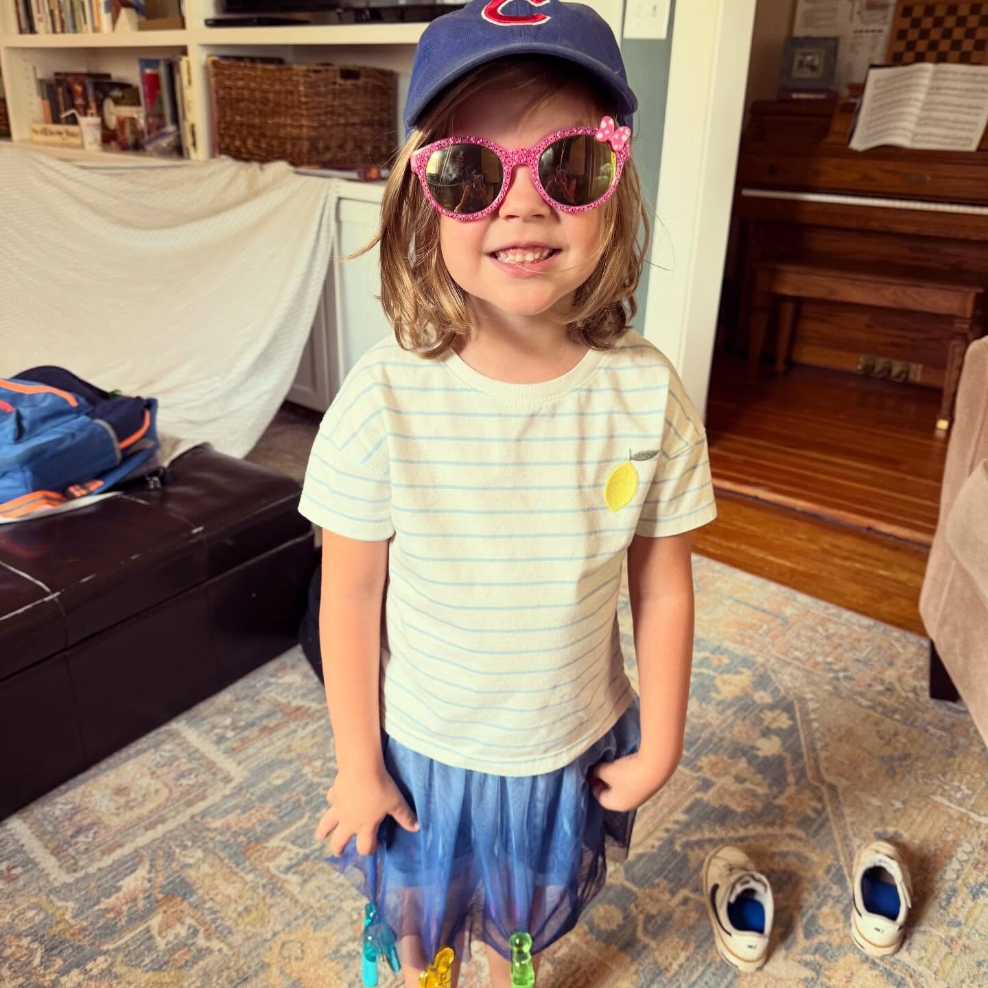 F I V E

Jane Joy&mdash;my gal pal and right-hand lady&mdash;is celebrating a birthday today. She is a wonder, and I want to remember every detail of her at this age: 

the way she folds into me for a snuggle, her preference for wearing a crown every