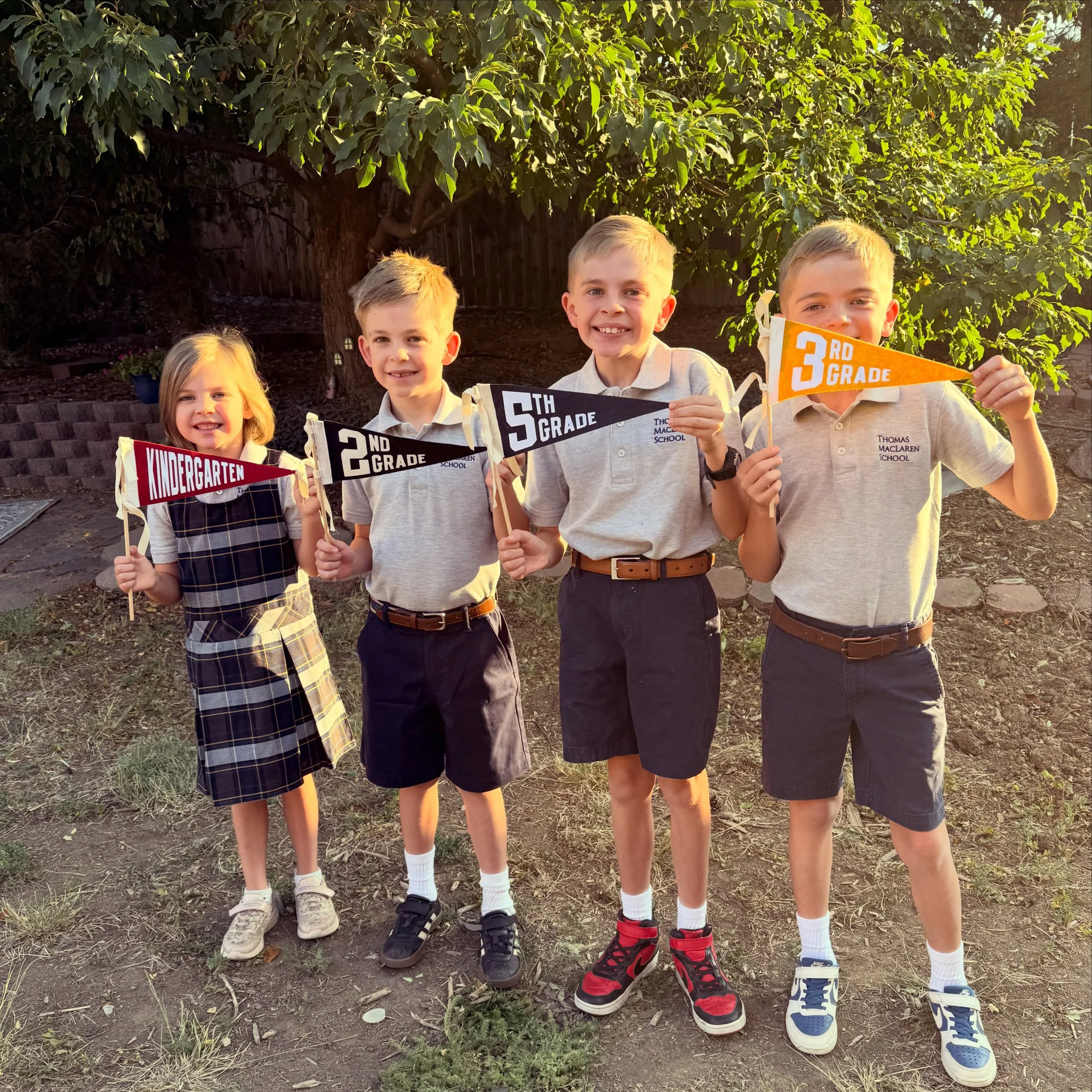 It&rsquo;s that time of year! 📚✏️📓🍎 

So proud of these Mellemas and how they are growing into who God has made them to be.